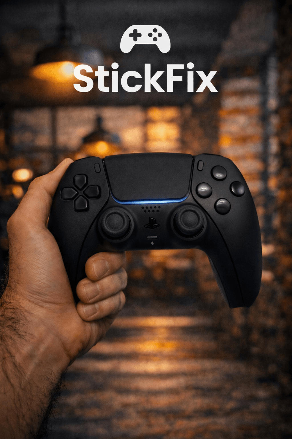 PS5 Controller Black Panther TMR Sticks