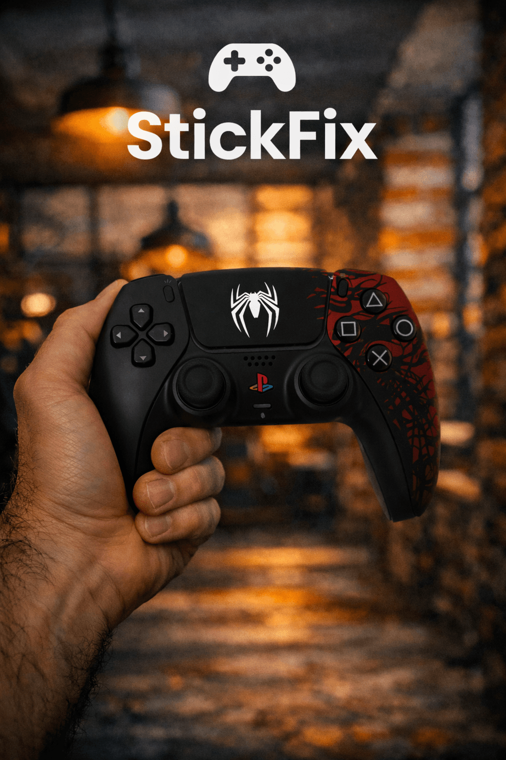 PS5 Spiderman Design TMR Sticks