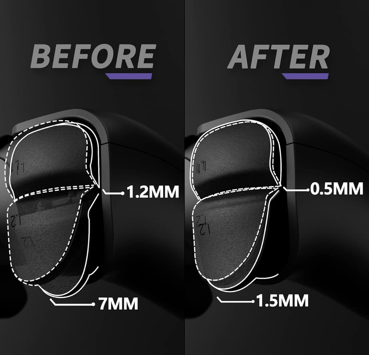 PS5 Controller Black Panther TMR, Instant Trigger, 4 Paddles