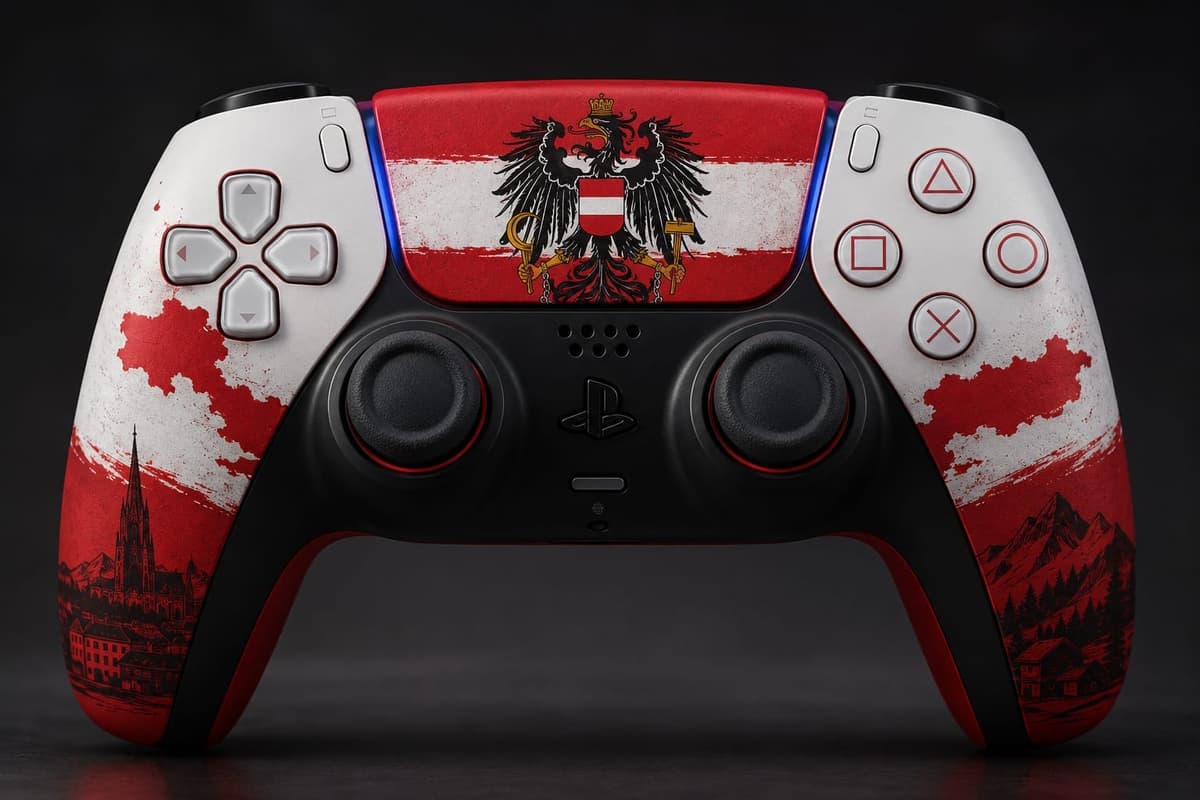 PS5 DualSense Controller Austrian Eagle Edition