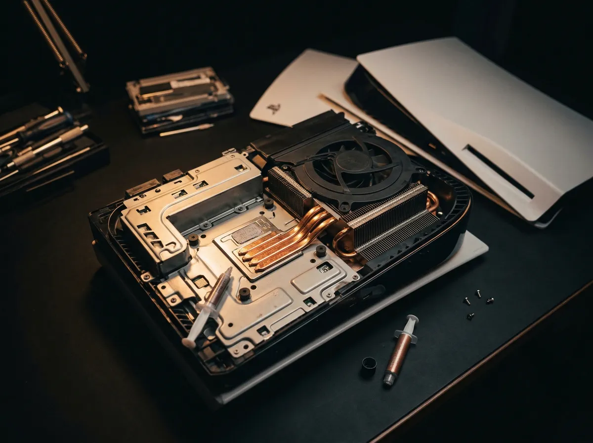 PS5 Konsole Reparatur - Lüfter und Heatsink