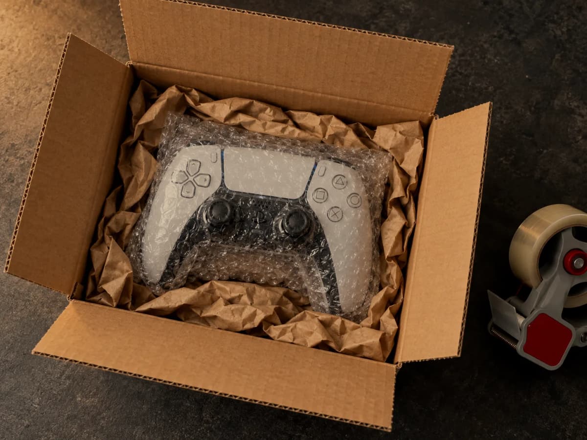 Controller sicher verpackt für den Versand